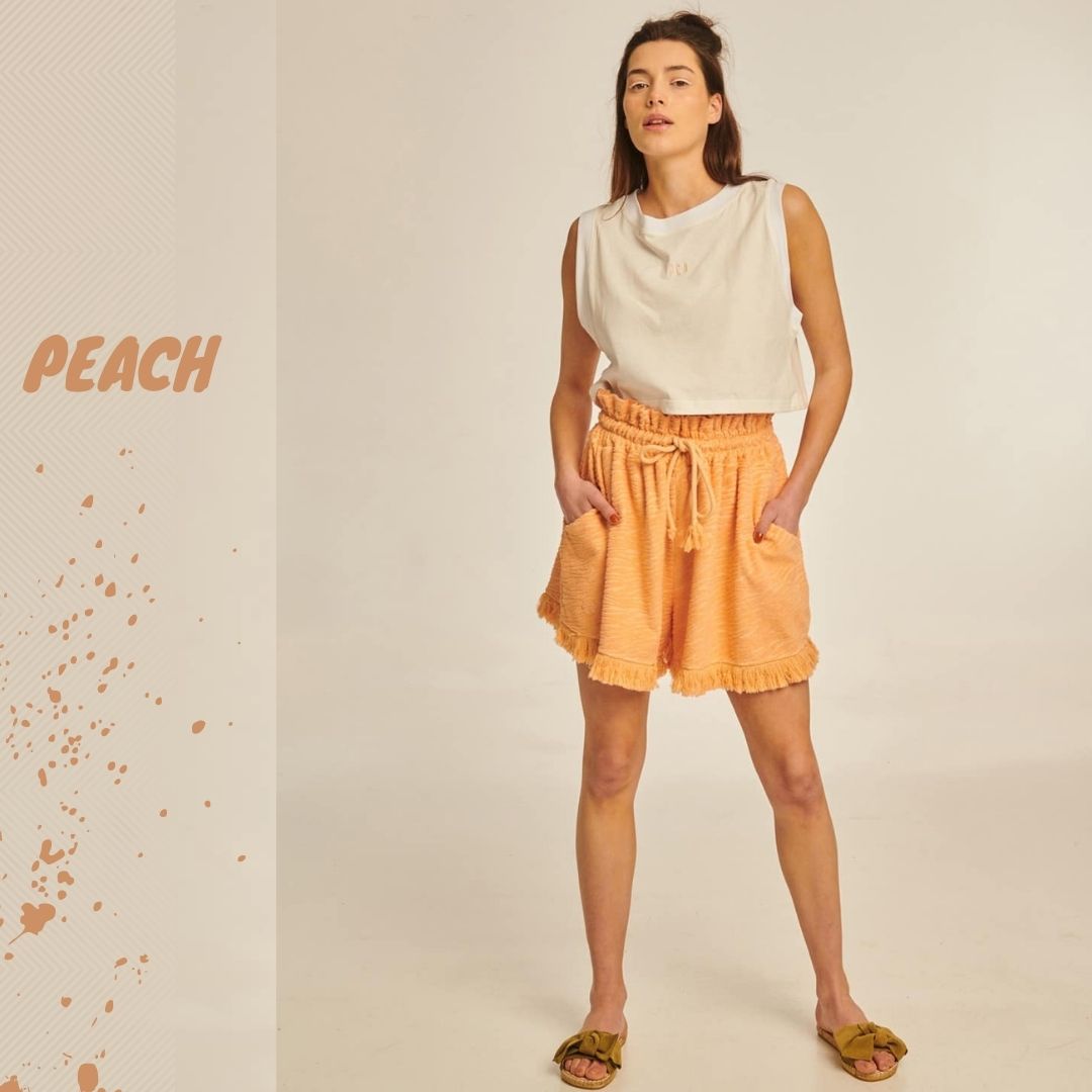 PCP Flirty Shorts Ροδακινί - Image 3
