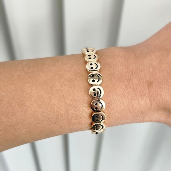 Mamacita gold faces bracelet