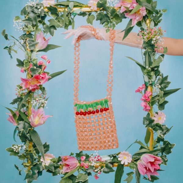 Cherry Beaded Bag