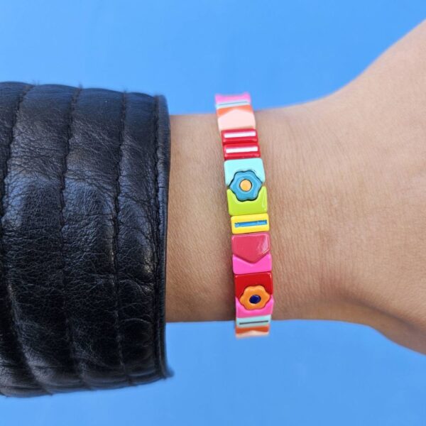 Mamacita Flower Tile Bracelet