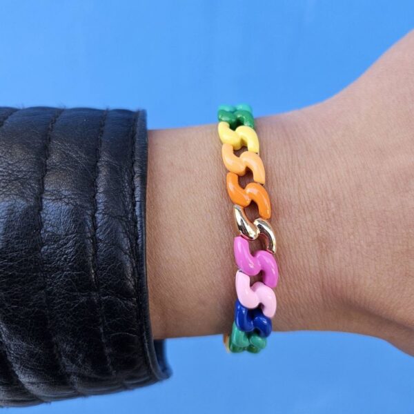 Mamacita Chain Bracelet Pale Multicolor