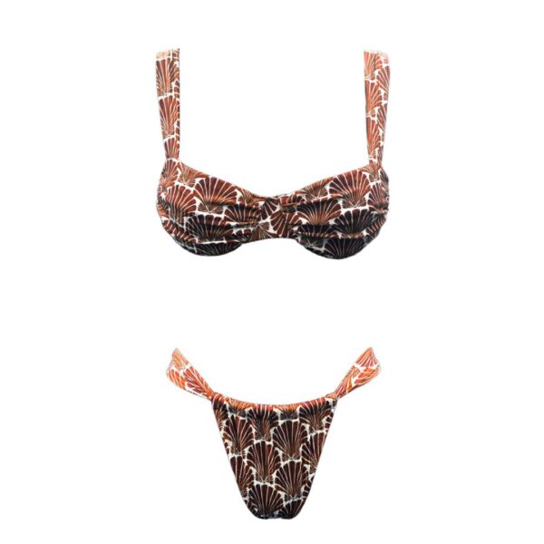 BROWN SEASHELL WIRE BIKINI