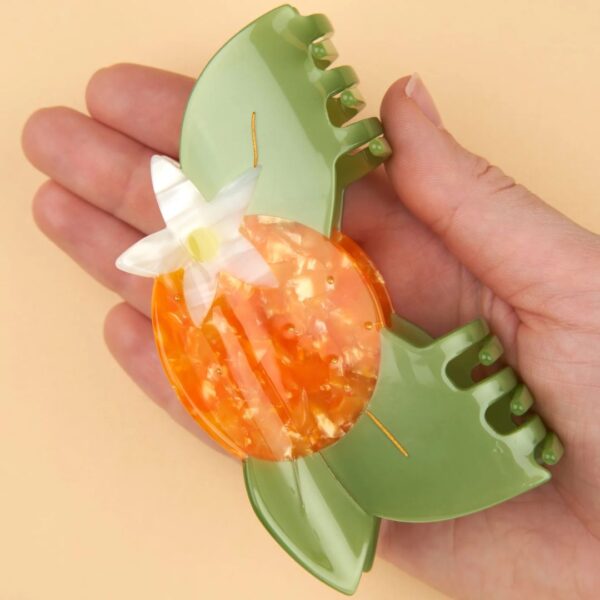 Orange Blossom Hair Claw