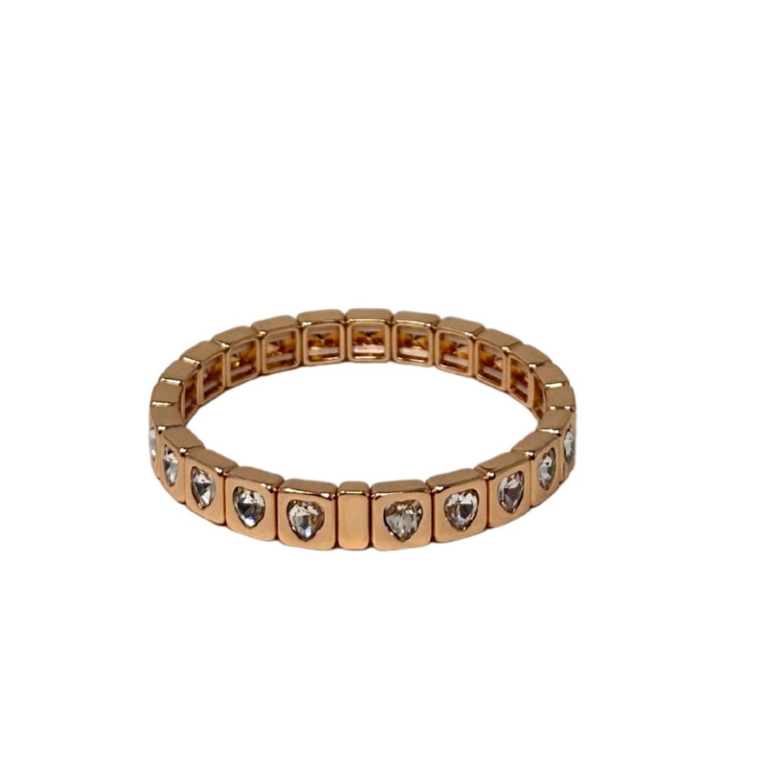 Mamacita Crystal Hearts Bracelet