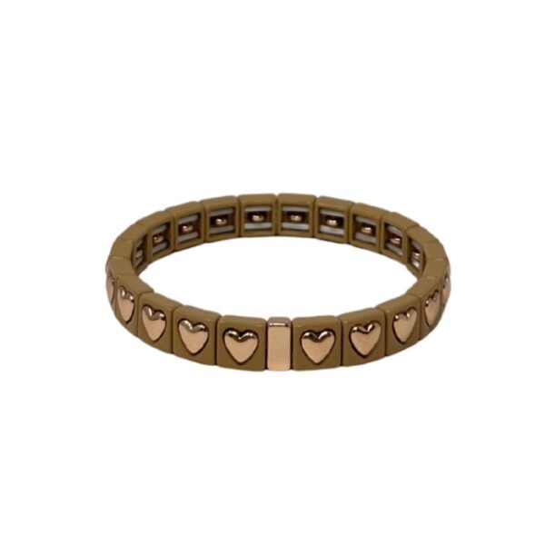 Mamacita Little Love Tiles Bracelet Beige
