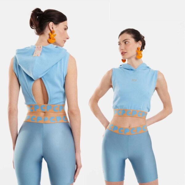 Γυναικειο Αμανικο Crop Top με κεντημα - Jade