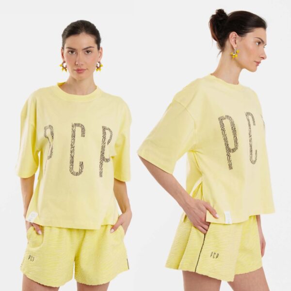 Γυναικειο Κοντομανικο Μπλουζακι με τυπωμα - Zebra