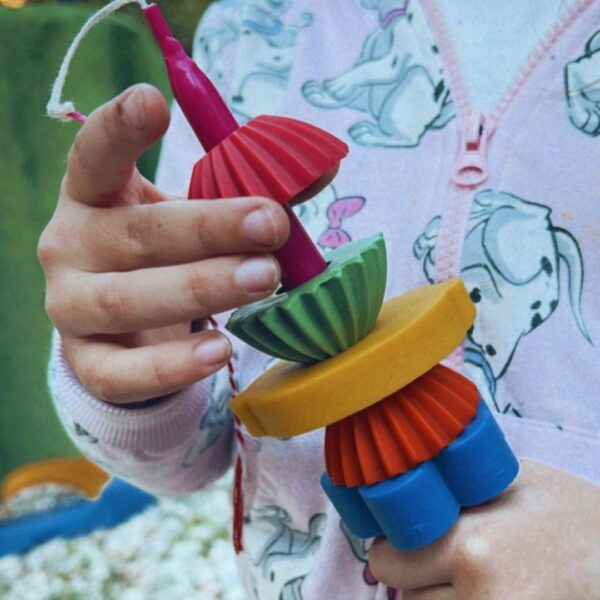 Easter Candle XL POP ART BLOCKS Crayons set _Handmade Scented Cone Easter Candle