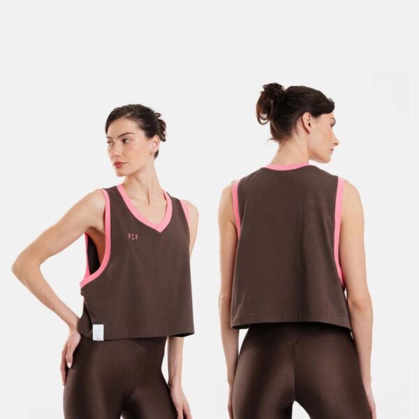 Γυναικειο Αμανικο Μπλουζακι με κεντημα - Kali Brown