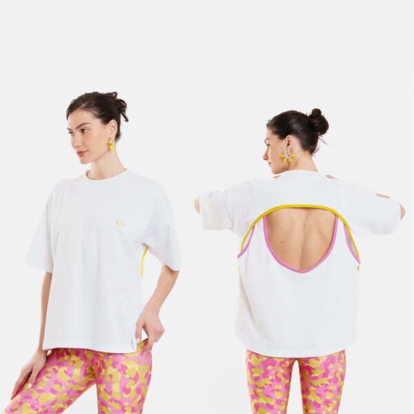 Γυναικειο Κοντομανικο Μπλουζακι με κεντημα - Aria