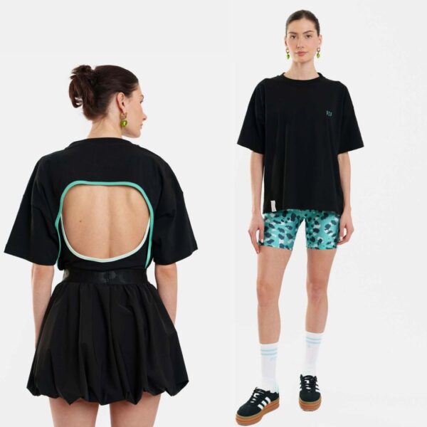 Γυναικειο Κοντομανικο Μπλουζακι με κεντημα - Aria