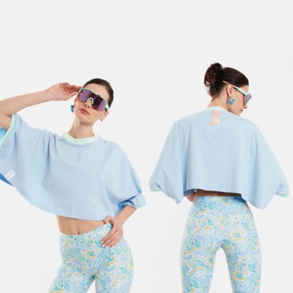 Γυναικειο Crop Top με κεντημα