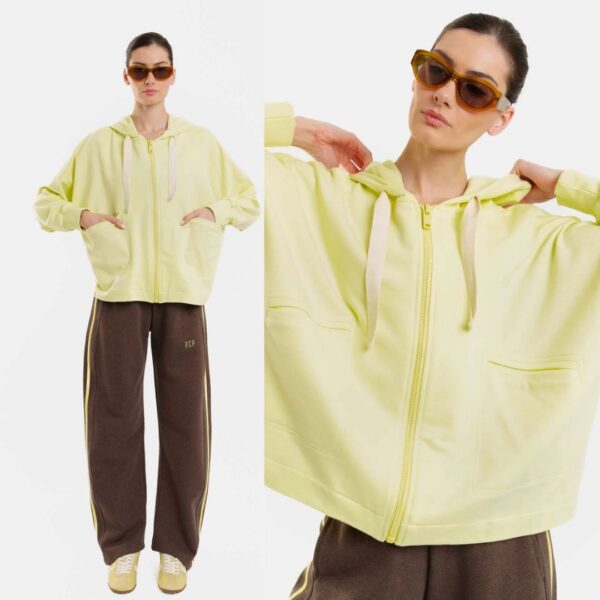 Γυναικεια Ζακετα με κουκουλα και κεντημα - Amalfi