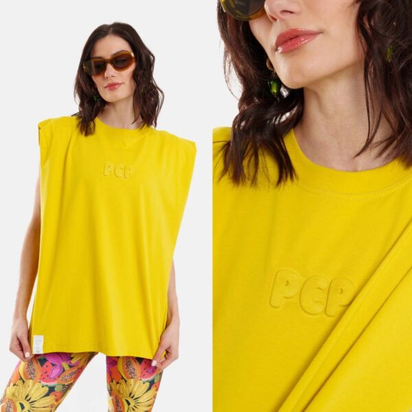 Γυναικειο Αμανικο Μπλουζακι με αναγλυφο - Bubble yellow