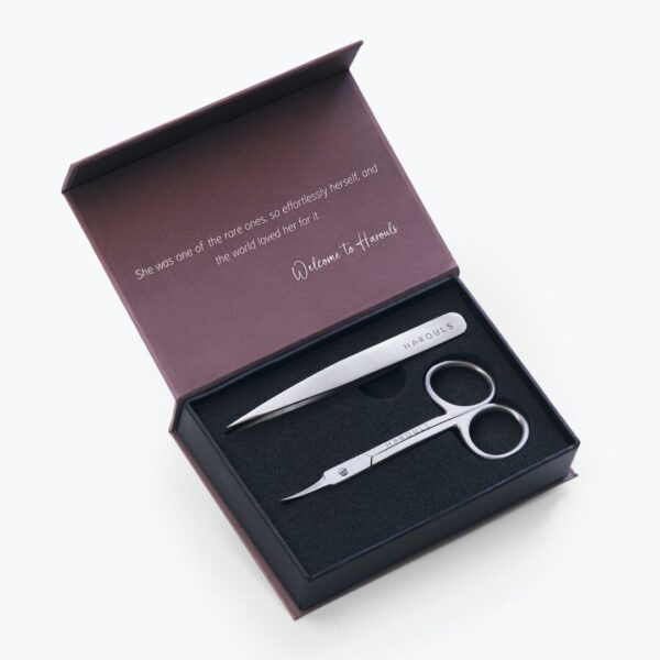 Harouls Precision Tweezer and Scissor Duo