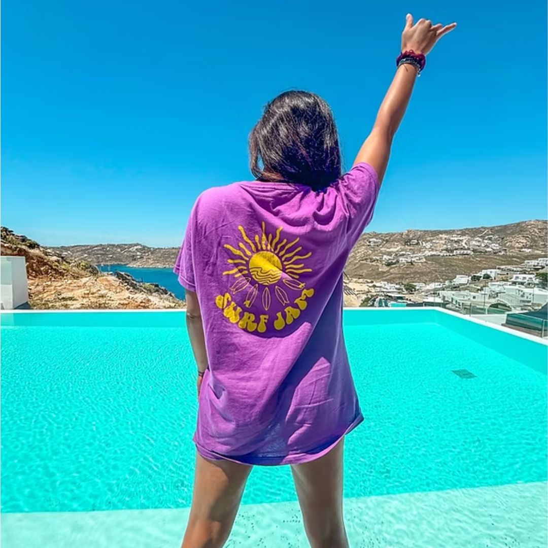 Purple - Salty Surf Jam - Oversized Tee SALTY POPE