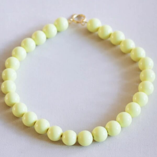 Beaded necklace XXL - lime