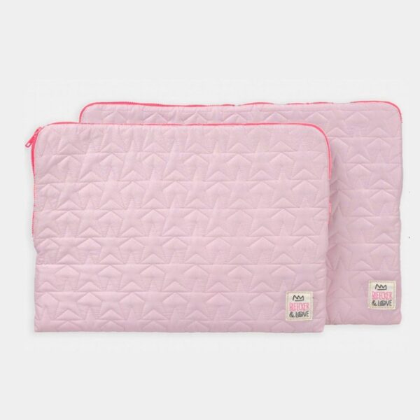 STARS BABY PINK LAPTOP CASE