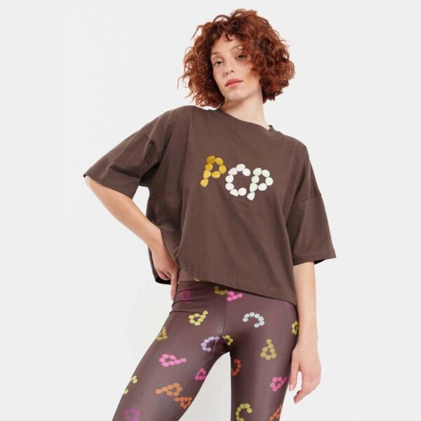 Γυναικειο Crop Top με μεταξοτυπια - DOTS