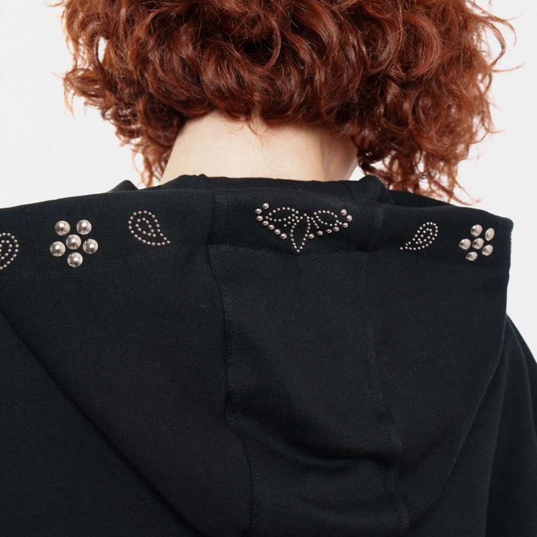 Γυναικειο Φουτερ με κουκουλα και καρφια – STUD - Image 4