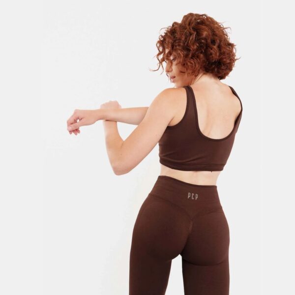 Γυναικειο Αθλητικο Top - SEAMLESS BROWN