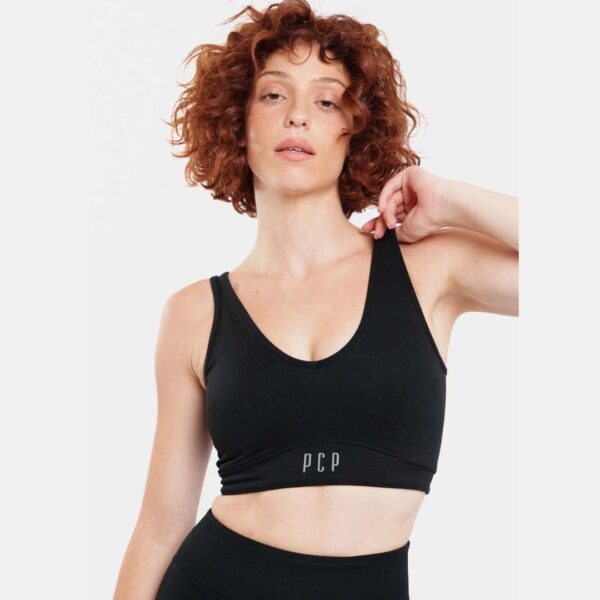 Γυναικειο Αθλητικο Top - SEAMLESS  PCP BLACK